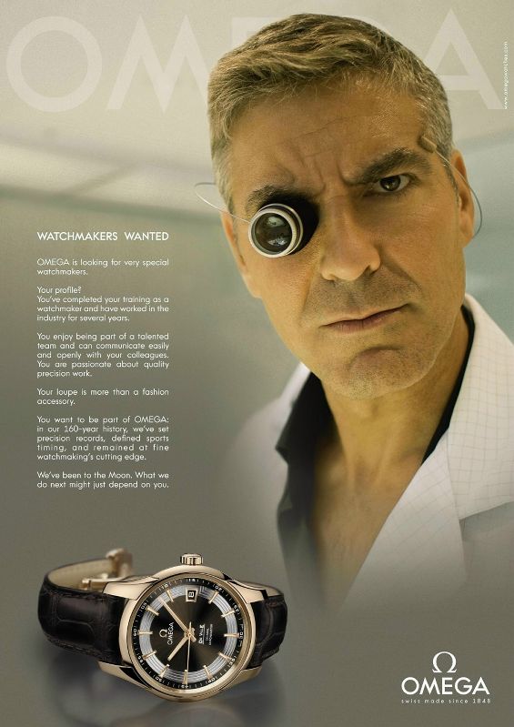 Omega Wants You! Pays George Clooney To Look Goofy For The Cause Watch Industry News 