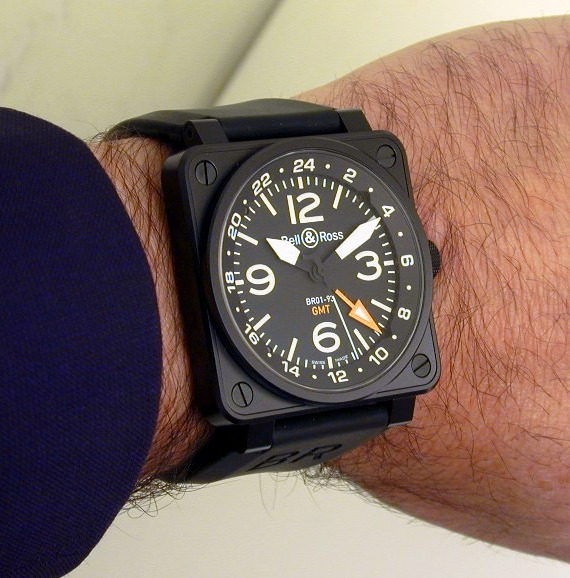 The Bell & Ross BR-01 93 GMT Automatic Multi-Timezone Watch Watch Releases 