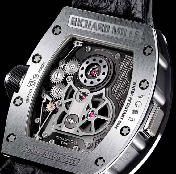 Richard Mille RM022 Aerodyne Dual Time Zone Watch - Now With More Orthorhombic Titanium Aluminides! Watch Releases 