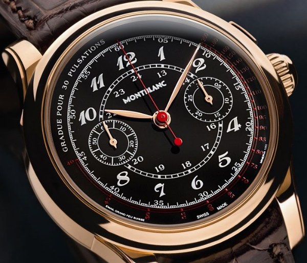 Montblanc Collection Villeret 1858 Vintage Pulsographe Watch Watch Releases 
