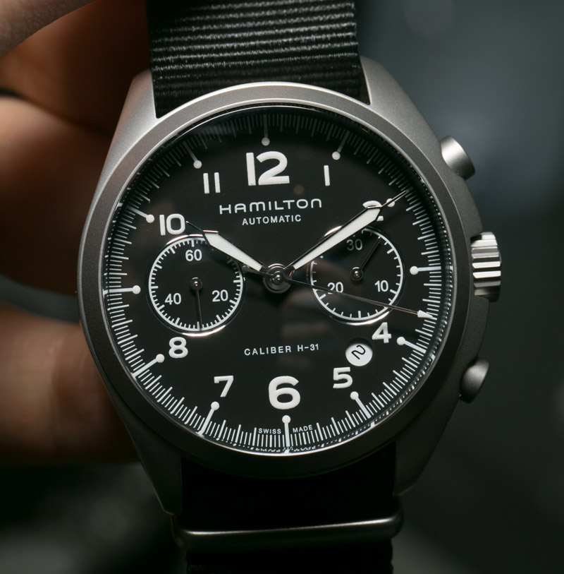 Hamilton Khaki Pilot Pioneer Auto Chrono Watch Hands-On ...