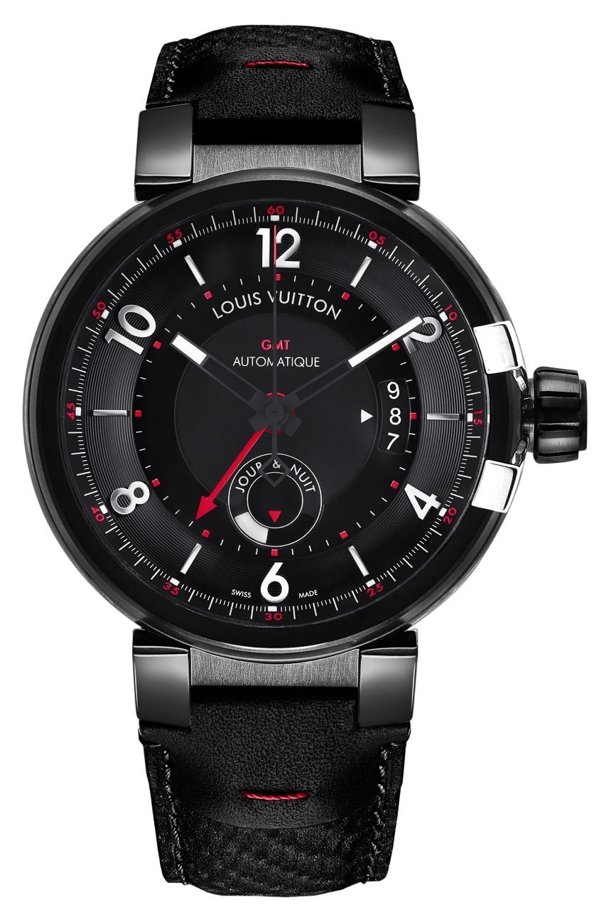 Louis Vuitton Tambour éVolution GMT In Black Watches For 2015 | aBlogtoWatch
