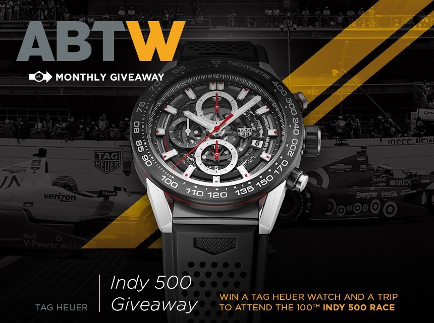 Winner Announced: Indianapolis 500 Race With TAG Heuer Watch & Experience Giveaway Giveaways 