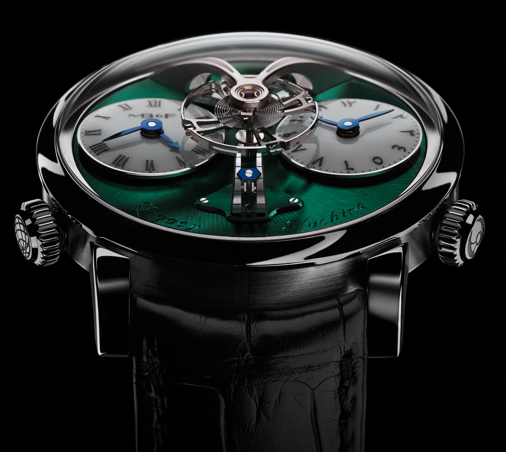 MB&F LM1 M.A.D. Dubai Limited Edition Watch In Titanium With Green Dial Watch Releases 