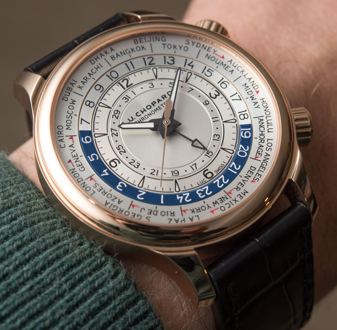 The Chopard L.U.C Time Traveler One World Time Watch Hands