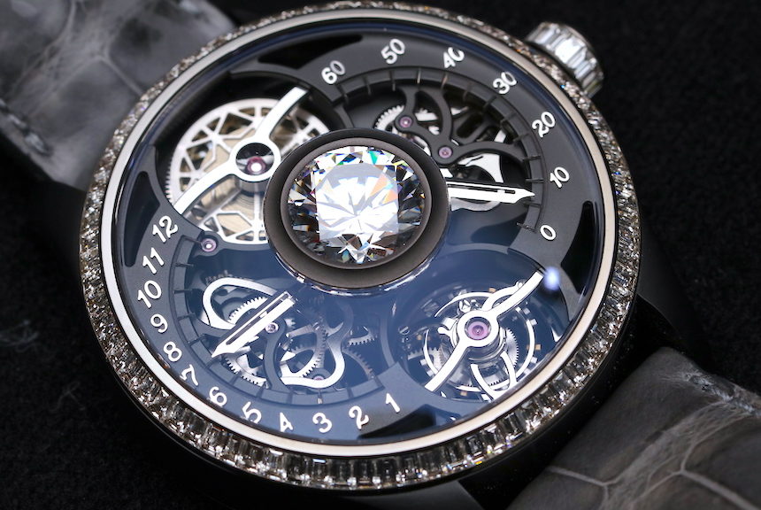 De Tournemire Watches Set Really Large Diamonds In The Crystal