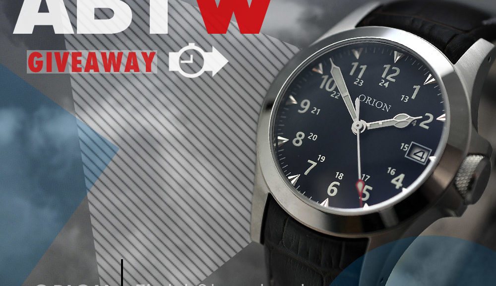 LAST CHANCE: Orion Field Standard Automatic Watch Giveaway