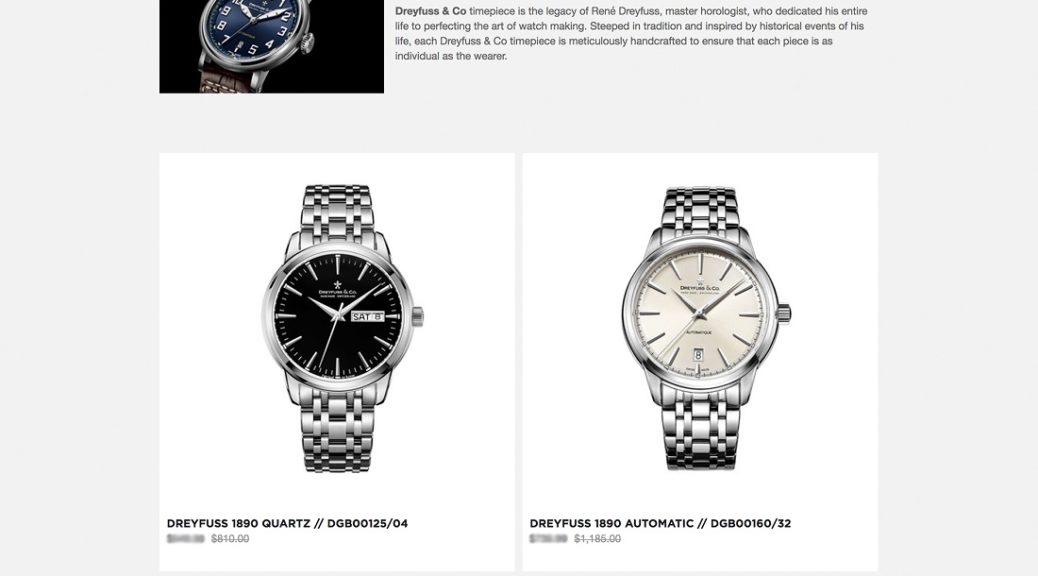 Dreyfuss & Co. Watches Now Available At Touch Of Modern