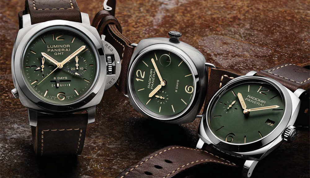 Panerai Green Dial Limited Edition PAM735, PAM736, & PAM737 Collection Watches