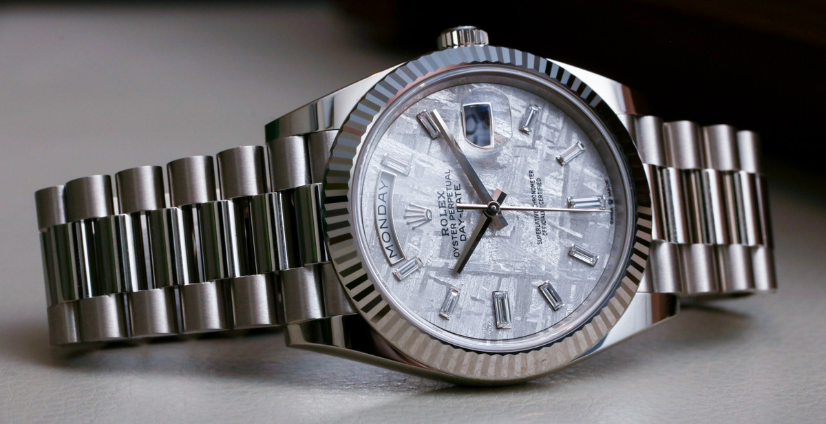 Rolex Day-Date 40 White Gold Meteorite Dial 228239 Watch Hands-On