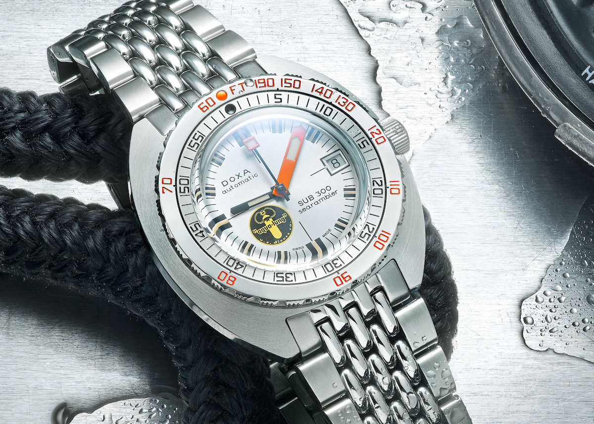 Doxa SUB 300 Searambler ‘Silver Lung’ Re-Issue Dive Watch