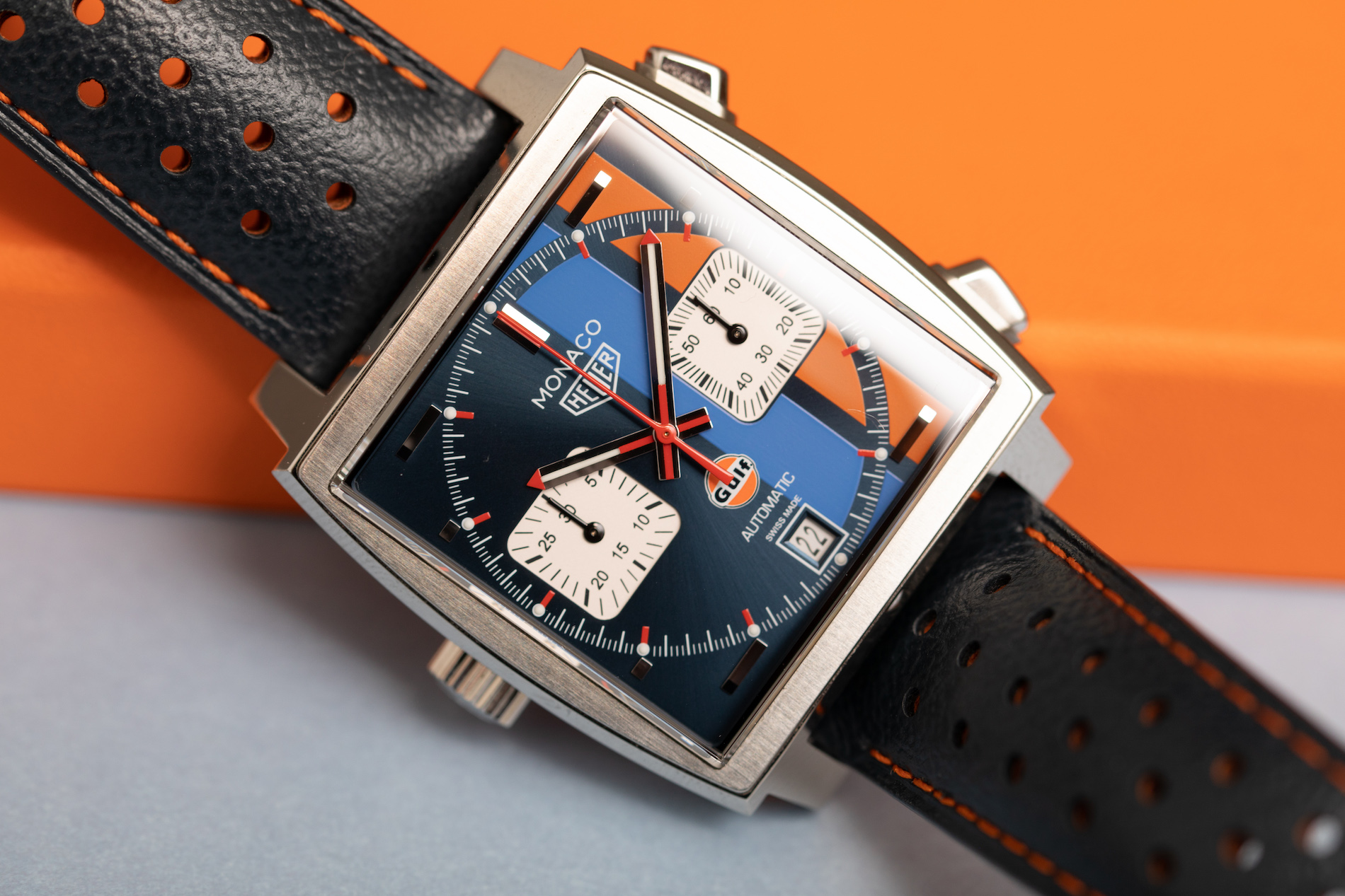 TAG Heuer Monaco Gulf Special Edition Watch Review aBlogtoWatch