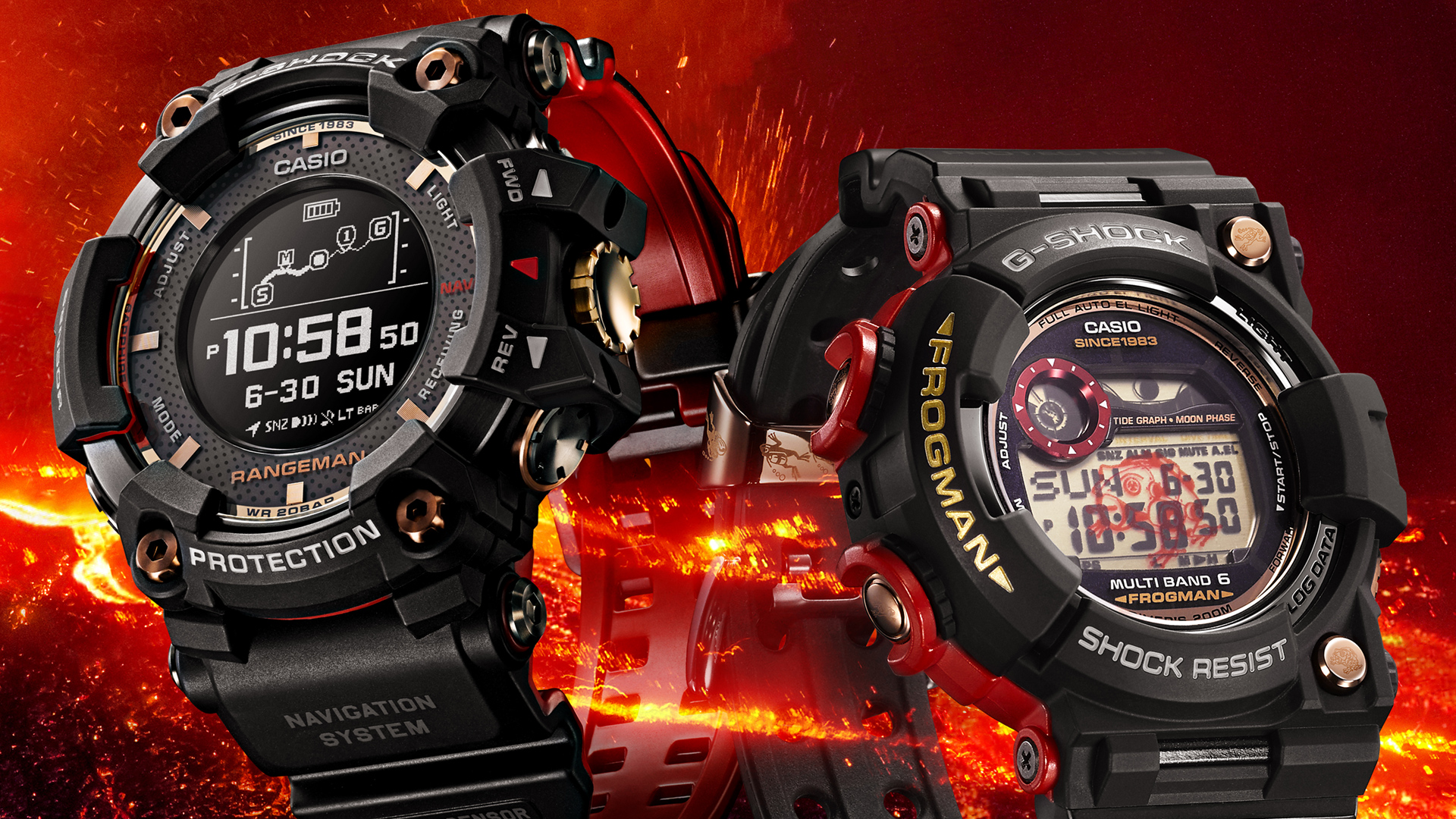 Casio G-Shock Magma Ocean Collection Watches