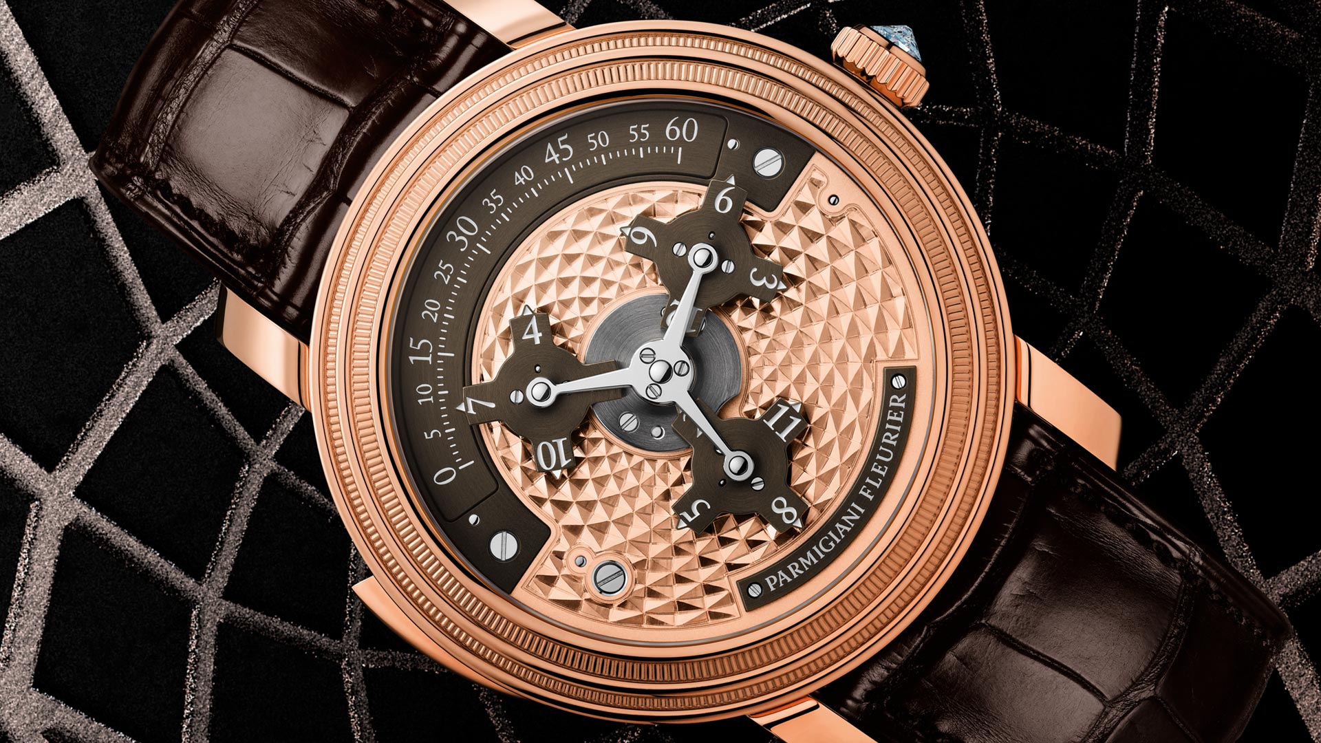 Parmigiani Toric Capitole Rose Gold Brown Watch