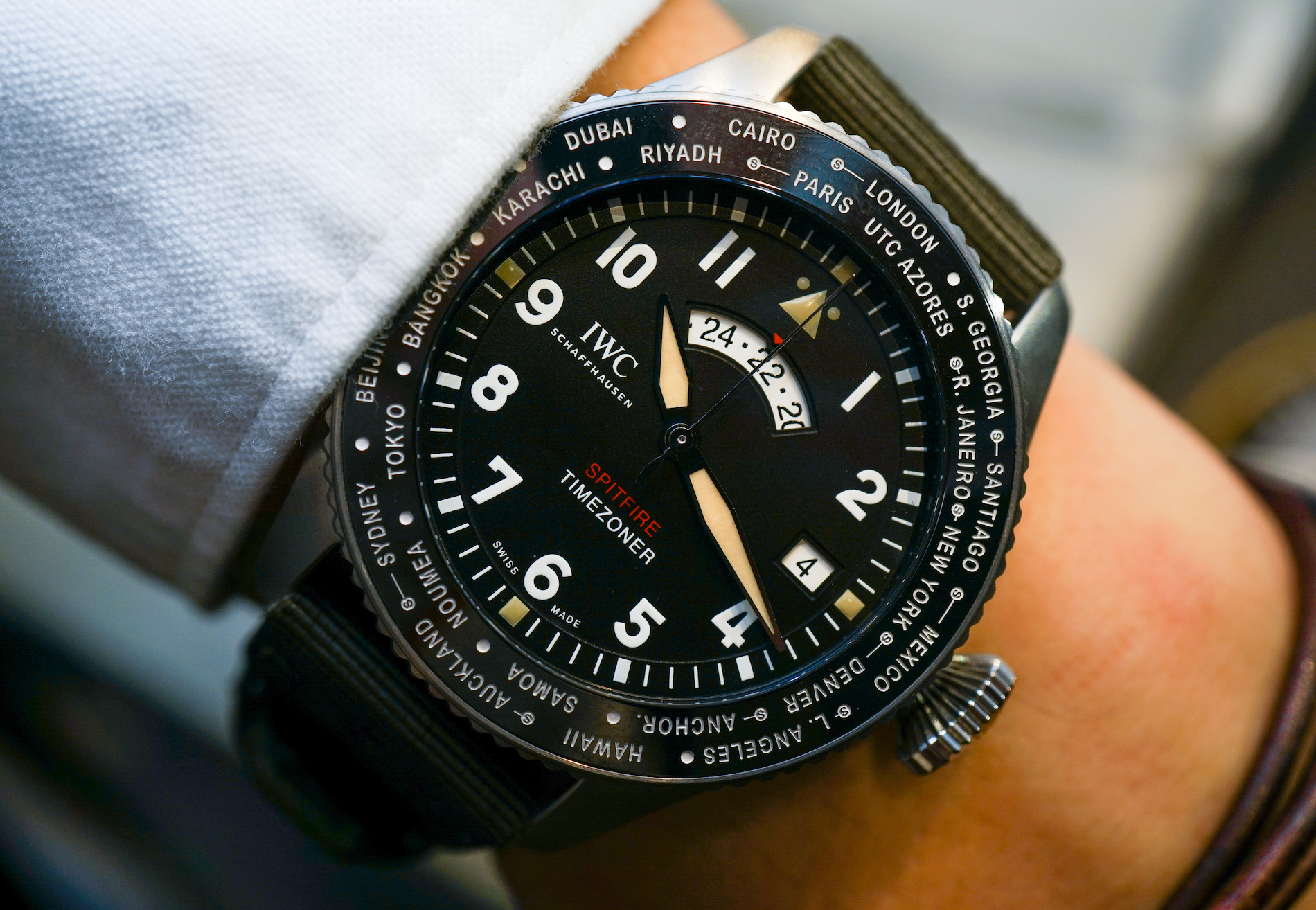 IWC Pilot?s Watch Timezoner Spitfire Edition ‘The Longest Flight’ Hands-On
