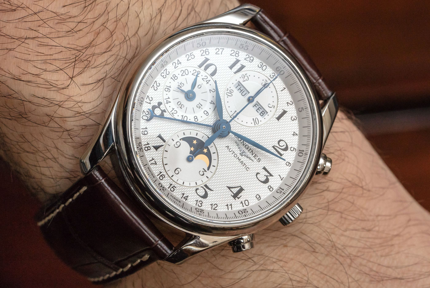 longines master collection gmt moonphase