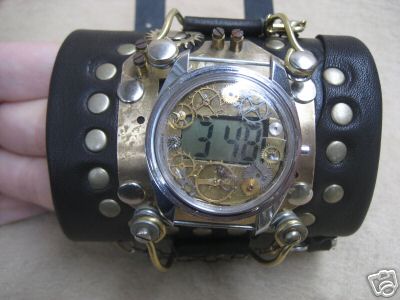 Olga Leopold Steampunk cuff watch