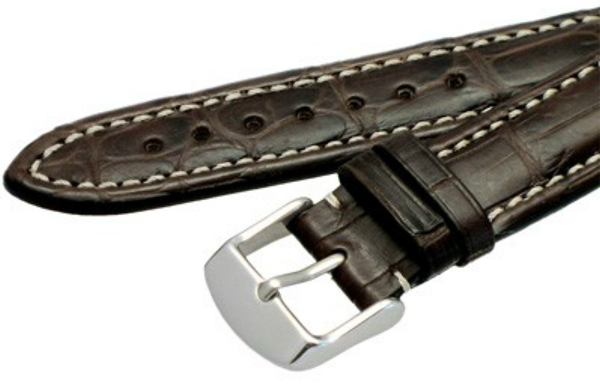 H-R Breitling-Style Genuine Alligator Watch Strap