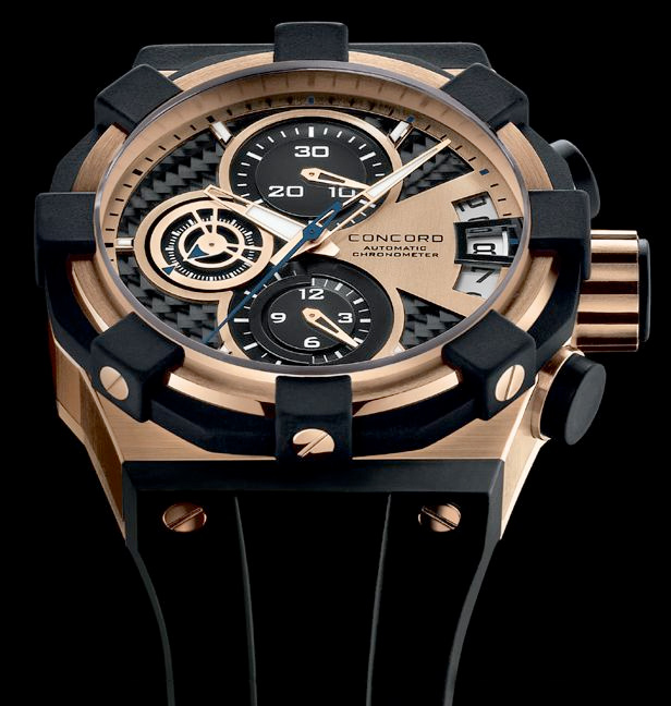Concord C1 Chronograph Gold Watch