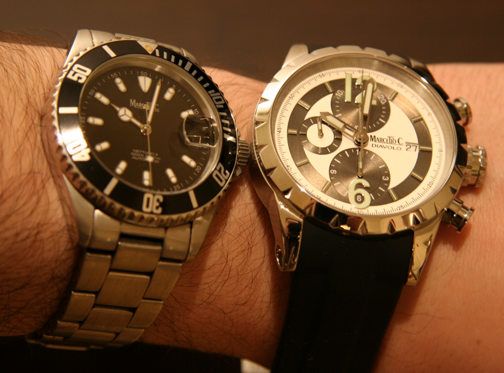 Marcello C. Diavolo and Nettuno 3 watches