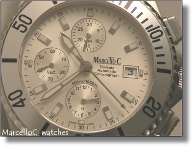 Marcello C. Tridente Chronograph Silver Watch