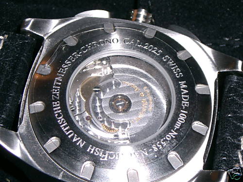 NauticFish Diver Chronograph Watch caseback on eBay