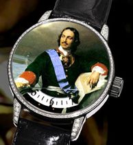 Angular Momentum Eglomise Czar Peter The Great watch on eBay