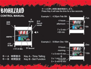 Tokyo Flash Biohazard watch functions