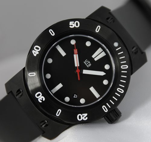 UTS bauhaus 1000m watch black on eBay