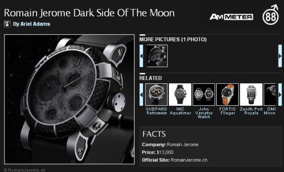 Romain Jerome Dark Side of the Moon Watch Review by Ariel Adams on AskMen.com