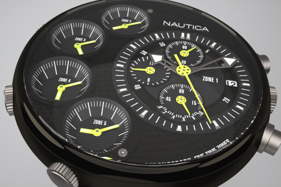 Nautica NMX 400 Black Yellow watch