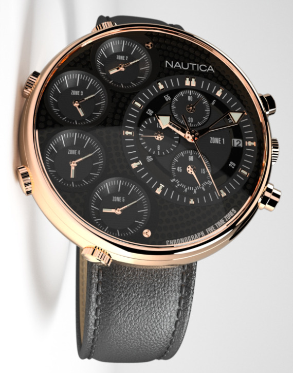 Nautica NMX 400 Rose gold tone watch