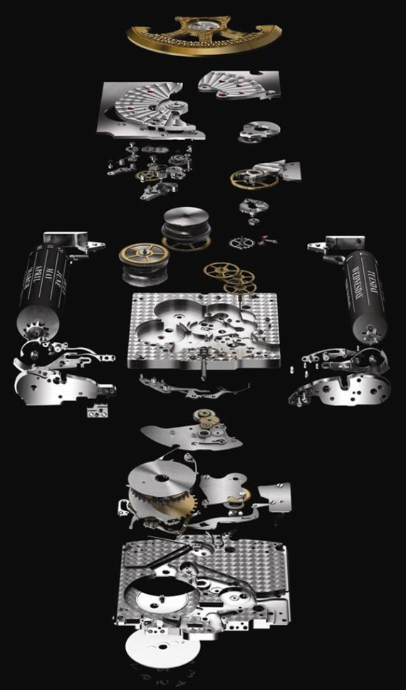 Maitres du Temps Chapter Two watch movement exploded