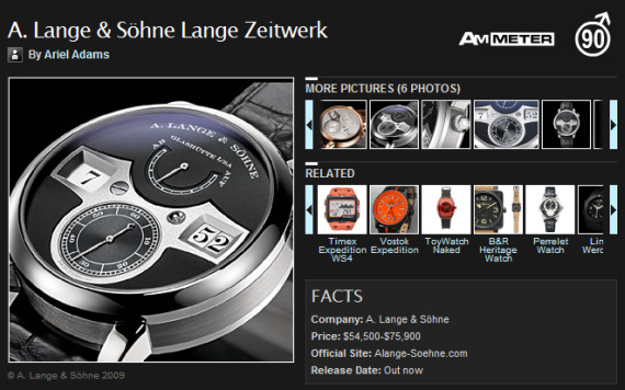 Lange Zeitwerk watch article on AskMen.com