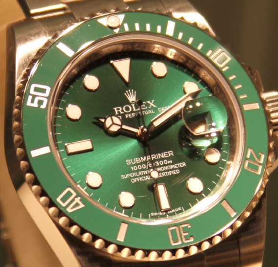 rolex submariner green and gold