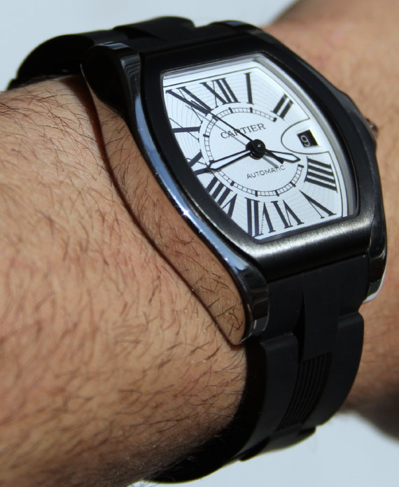 cartier roadster chronograph strap size