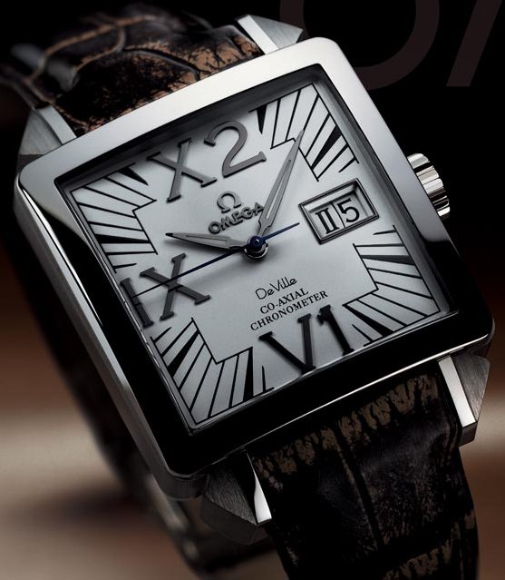omega deville square watch
