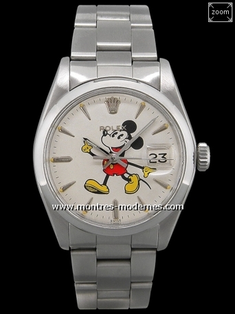 Rolex Oyster Date Mickey Mouse Watch 