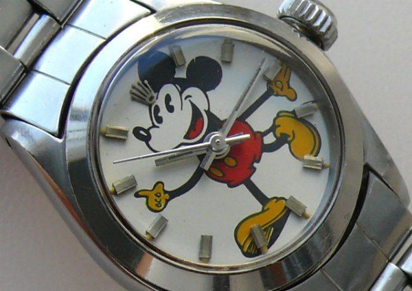 rolex oysterdate mickey mouse