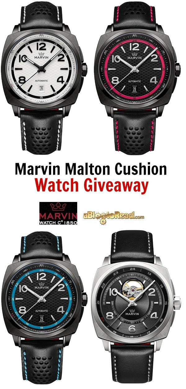 Marvin Cushion watch giveaway