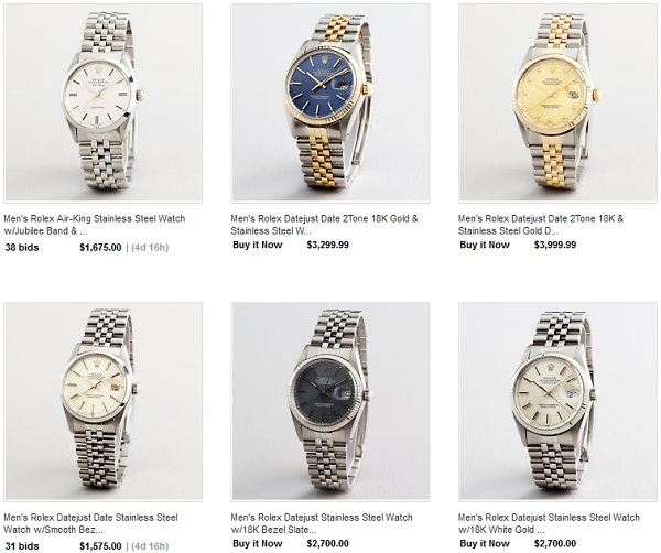 rolex watches ebay sale