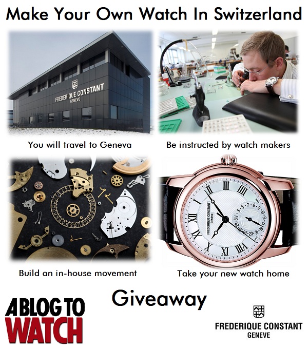 LAST CHANCE: Frederique Constant Watch Making Trip + Watches Giveaway Giveaways 