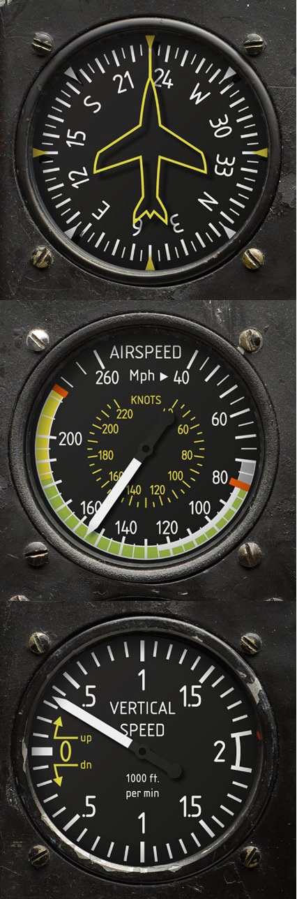 aviation instruments as the inspiration
