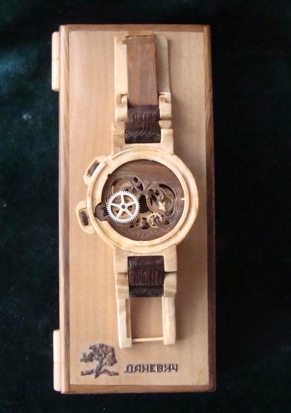 Intricately Carved Danevych watch
