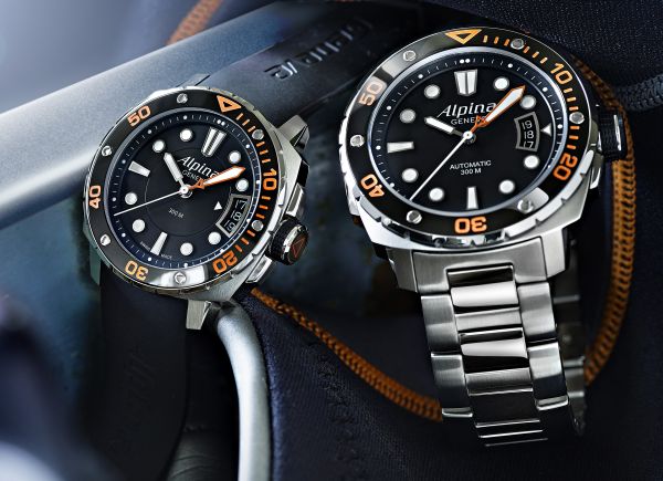 Alpina Extreme Diver 300 Orange Bezel Watch Watch Releases 