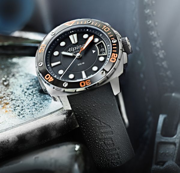Alpina Extreme Diver 300 Orange Bezel Watch Watch Releases 
