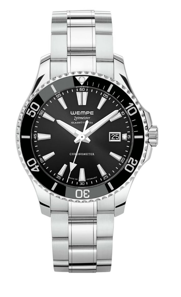 Wempe Glashutte diver's watch, in black