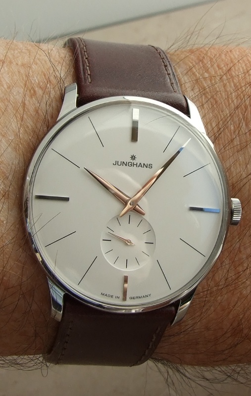 Junghans Meister, dial on wrist