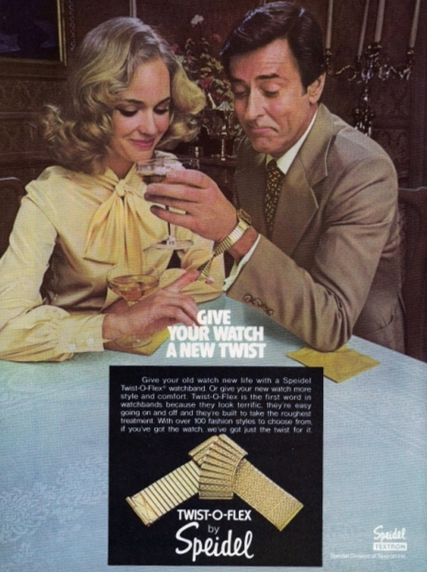 Speidel Twist-O-Flex Ad 1977