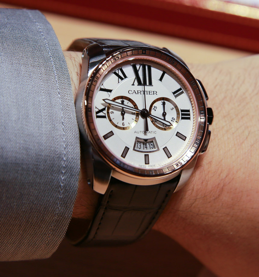 calibre de cartier chronograph watch